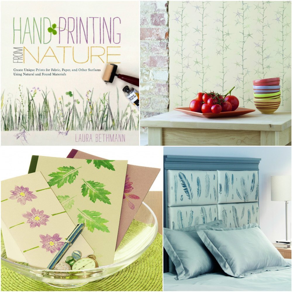 Laura Bethmann Hand printing from nature book giveaway (deadline 26 Feb)