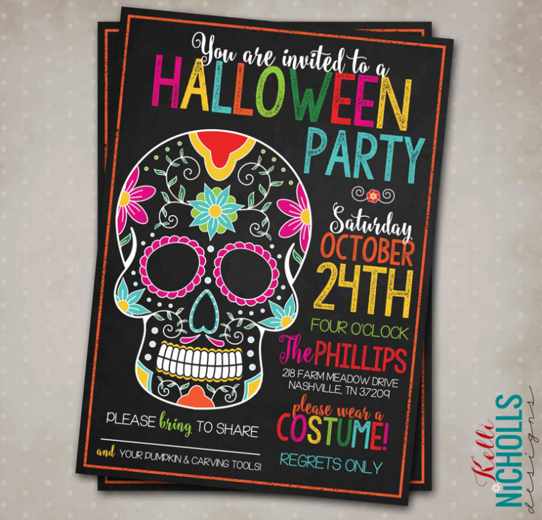 Halloween special �RSVP if you dare� invitations Make It In Design