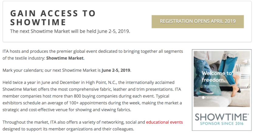 Events calendar | Make It In Design